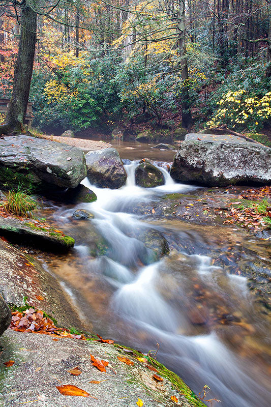 A Fine Art Photo of Roaring River at Stone Mountain State Park North Carolina