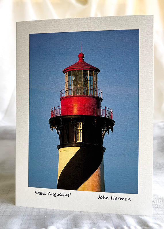 Saint Augustine Lighthouse at Sunrise After New Paint Wall Art
