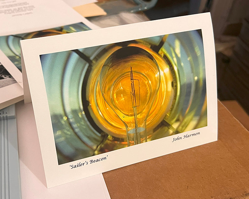 A Lighthouse bulb inside the fresnel lens. copyrighted John Harmon
