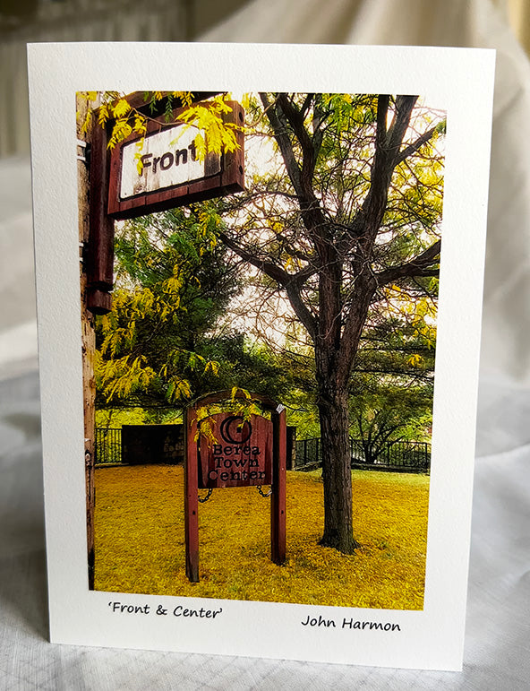 Berea Ohio Town Center at Corner of Front and Center a Historic Photo