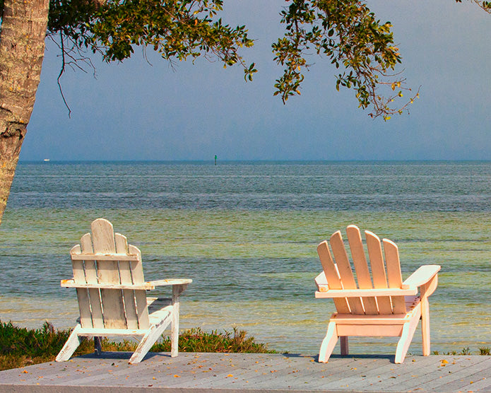Pair of Oddly Matched Adirondack Chairs