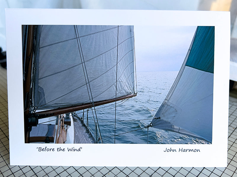 Classic Sailboat Under Sail, Great Lakes, Sailing Art