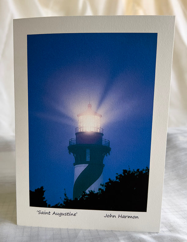 The lighthouse at Saint Augustine in the Fog Fine Art Photo