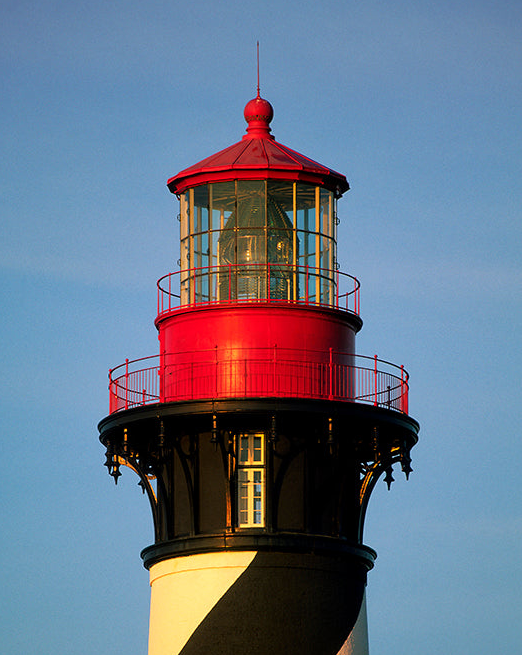 Saint Augustine Lighthouse at Sunrise After New Paint Wall Art