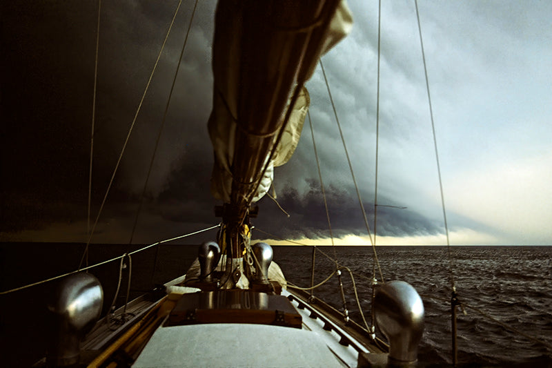 Classic Sailboat, Approaching a Storm On Lake Erie, Wall Decor