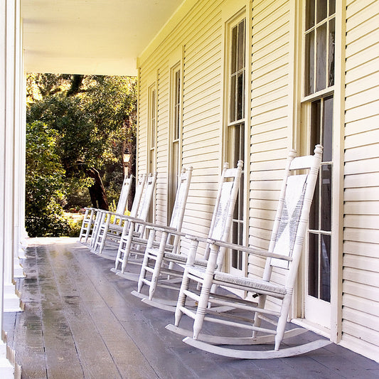 Six Rocking Chairs Eden State Park, Florida Wall Decor