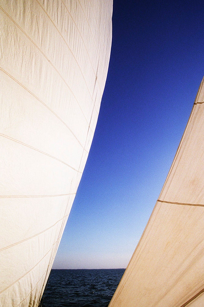 The Slot the Space Between Sails On A Classic Sailboat A Fine Art Sailing Photo