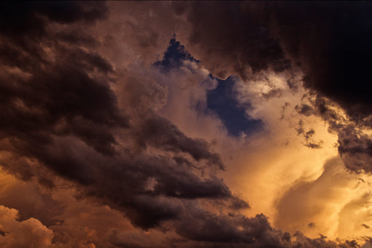 Dramatic Nature Photography: Sunsetting Storm Clouds Artful Print