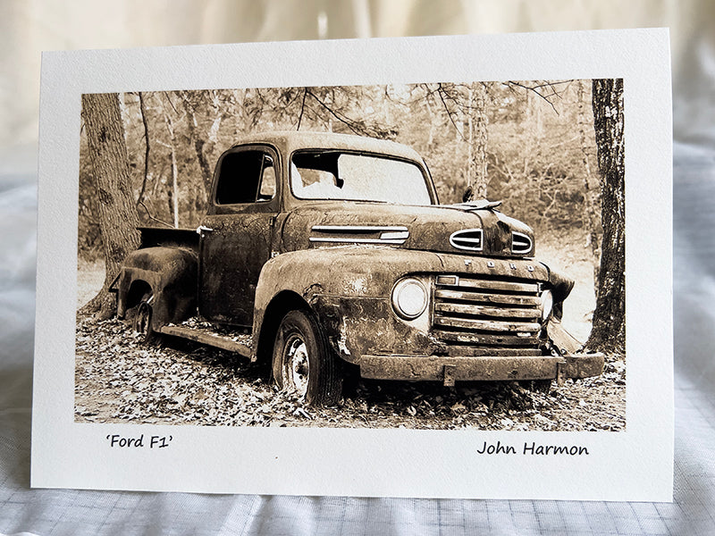 Ford F 1 Truck Sepia Toned Photo Decor for Men