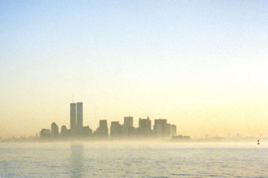 Twin Trade Towers in the mist at sunrise The way we were A fine Art Photo
