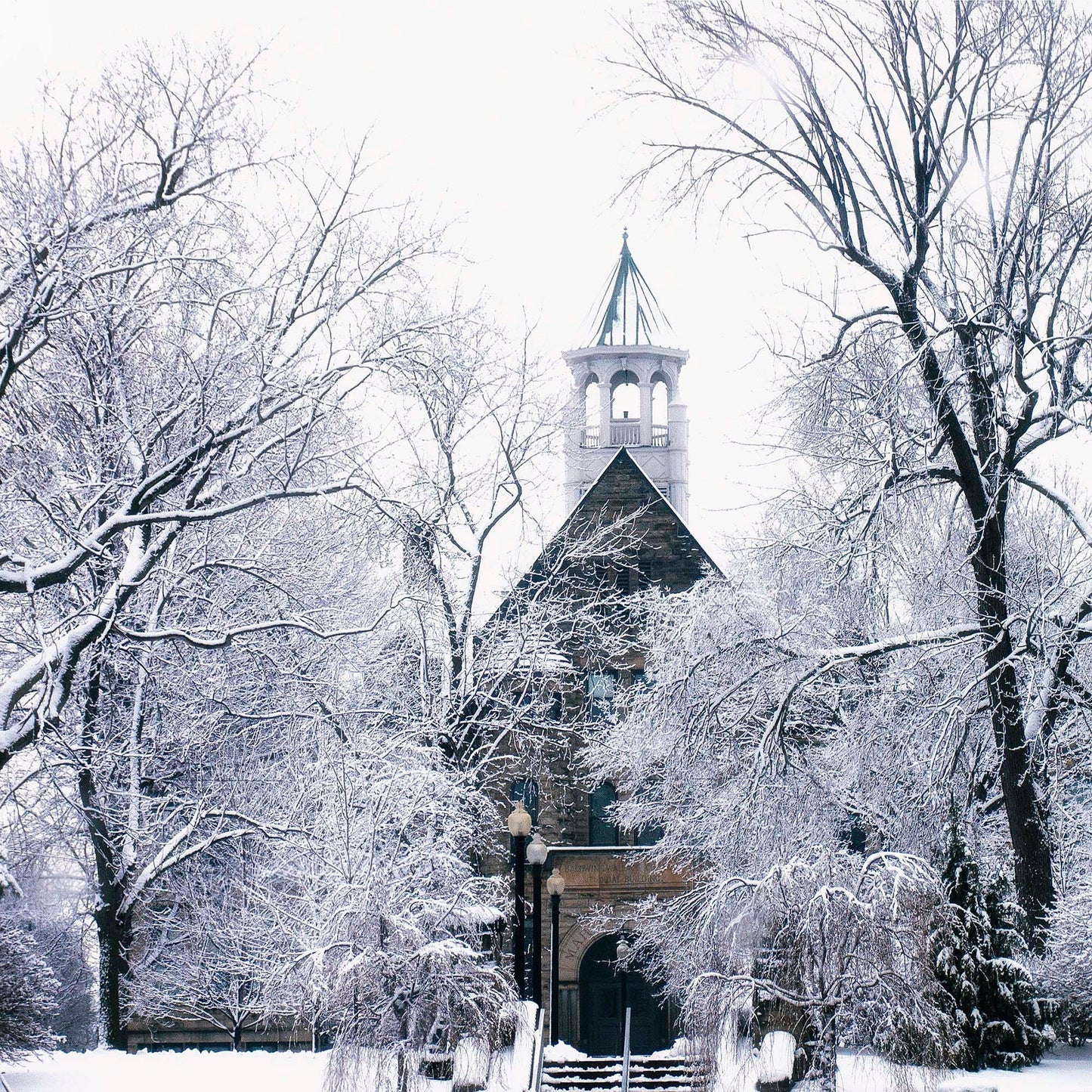 Marting Hall Baldwin Wallace University Berea Ohio  Winter Scene Photo